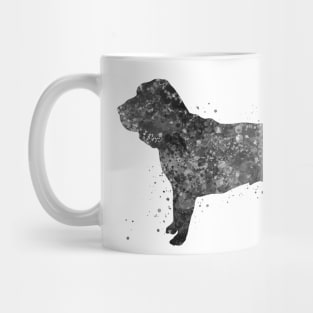 Bloodhound dog black and white Mug